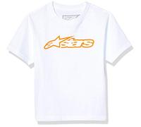 Alpinestars Kid's Blaze Tee, White/Orange, Medium