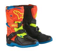 Alpinestars Kids Tech 3s Boots Orange Yellow Blue