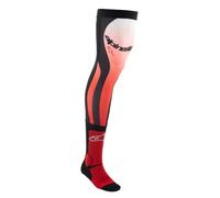 Alpinestars Knee Brace Motocross Socks, black-white, size S M for Men