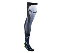 Alpinestars Knee Brace Motocross Socks, black-white, size S M for Men