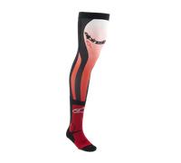 Alpinestars Knee Brace Motocross Socks, white-red, size L XL 2XL for Men