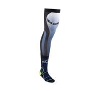 Alpinestars Knee Brace Socks - Night Navy/Yellow Fluo - UK 9+ (L/XXL)