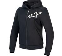 Alpinestars Ladies Stella Chrome V2 Motorcycle Sport Hoodie - Black / White