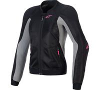 Alpinestars Ladies Stella Troop Air Motorcycle Textile Jacket - Black/Grey/Pink