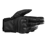 Alpinestars Leather Motorcycle Gloves - Black/Black 35017231100