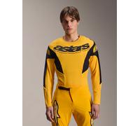 Alpinestars Limited Edition A-Supra Melt Gold Jersey - Long Sleeve Dark Yellow, Size: XL