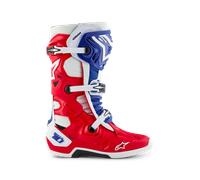 Alpinestars Limited Edition Fortitude Tech 10 Boot Bright Red White Blue, Size: 9