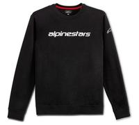 Alpinestars Linear Crew Casual Fleece Black / White | Fast Delivery