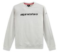 Alpinestars Linear Crew Casual Fleece Silver / Black | Fast Delivery