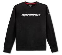 Alpinestars Linear Crew Fleece Fashionable Casual Wear Sweatshirt Black / White
