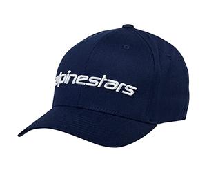 Alpinestars, Linear Hat, Baseball Cap, Navy/White, S/M, Unisex-Adult