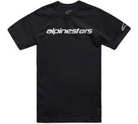 Alpinestars Men's Linear Wordmark 2.0 Csf Tee T-Shirt, Black/White, XL