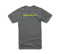Alpinestars Linear Wordmark Tee Casual Bike Mens T Shirt Top Black White Grey