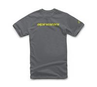 §Alpinestars Linear Wordmark T-Shirt Charcoal-Fluo Yellow§
