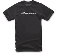 Alpinestars Linear Wordmark Tee Mens T-Shirt Regular Fit Top Shirt Black