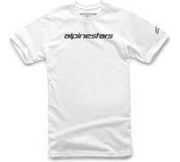 Alpinestars Linear Wordmark Tee White / Black | Fast Delivery