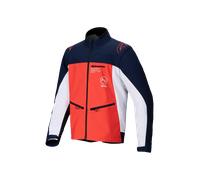 Alpinestars Lite-Dura Softshell Motocross Jacket, white-blue-orange, size S for Men