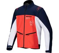 Alpinestars Lite-Dura Softshell Motocross Jacket, orange/white/blue, size XL