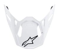 Alpinestars Supertech M10/M8 Moto Motorcycle Motorbike Helmet Peak Gloss White