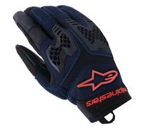 Alpinestars Manti Air Adventure Summer Motorcycle Gloves Blue Red Fluo Asphalt