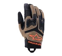 Alpinestars Manti Air Motorcycle Gloves, Khaki/Black/Orange, size M