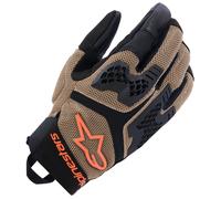 Alpinestars Manti Air Motorcycle Adventure Sport Gloves - Khaki / Black / Orange