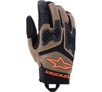 Alpinestars Manti Air Motorcycle Gloves, Khaki/Black/Orange, size XL