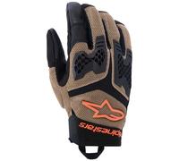Alpinestars Manti Air Motorcycle Gloves, Khaki/Black/Orange, size L