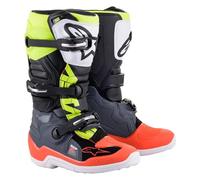 Alpinestars Tech 7S Youth Motocross Boots, black-grey-red, size 37