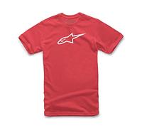 Alpinestars Men's Ageless Classic Regular Fit Short Sleeve Casual Shirt, Red (Red/White), Large
