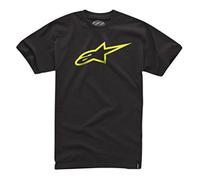 Alpinestars Men's Ageless Classic Tee Regular Fit Short Sleeve Casual Shirt, Black (Black/Yellow), XX-Large