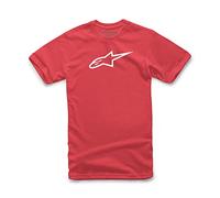 Alpinestars Men's Ageless Classic Tee Regular Fit Short Sleeve Casual Shirt, Red (Red/White), XX-Large