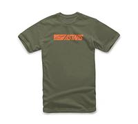Alpinestars Men's Ageless Classic Tee Short Sleeve Jersey, Military/Orange, M