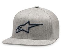 Alpinestars Men's Ageless Flatbill Hat, Grey Heather/Navy, S-M UK