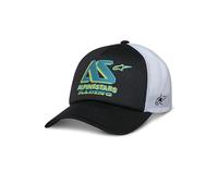 Alpinestars Men's Ayess Trucker Hat Baseball Cap, Black/White, One Size