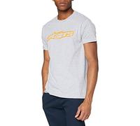 Alpinestars Men's Blaze Classic Regular Fit Short Sleeve Casual Shirt, Grey (Heather Gray/Orange), Small