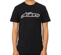 Alpinestars Men's Blaze Classic Tee Short Sleeve T-Shirt, Black (Black/White), X-Large