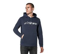 Alpinestars Men's Blaze Hoodie V3 Sweatshirt, Navy Blue/Grey, XL