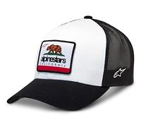 Alpinestars Cali 2.0 Cap Bear Unisex Motorcycle Baseball Hat Black White