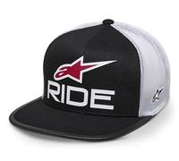 Alpinestars Men's Corp Trucker Baseball Cap, Black/White/red, One Size