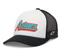 Alpinestars Men's Delivery Trucker Hat Baseball Cap, White/Black, One Size