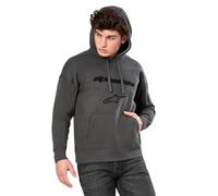 Alpinestars Men's Exordium Hoodie Felpa Sportiva Sweat Hood Regular Fit Sweatshirt, Dark Grey, L