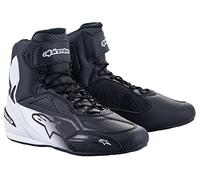 Alpinestars Men's Faster-3 Shoes Black/White Motorcycle Clothing, 11 UK