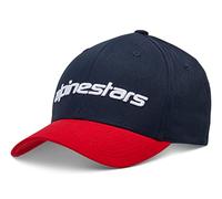 Alpinestars Men's Linear Hat Baseball Cap, Navy/Red, L-XL