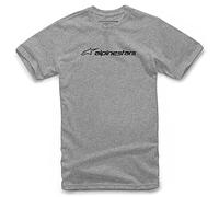 Alpinestars Men's Linear tee Shirt, Grey Heather/Black, M