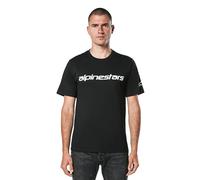 Alpinestars Men's Linear Wordmark 2.0 Csf Tee T-Shirt, Black/White, S