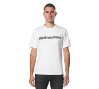 Alpinestars Men's Linear Wordmark 2.0 Csf Tee T-Shirt, White/Red/Black, XL