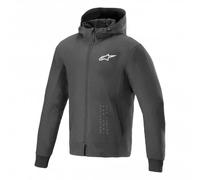 Alpinestars Men's Motorcycle Jacket - Radium Tech Armoured Hoodie (Black/White)