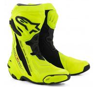 Alpinestars Mens Motorcycle Race Boots - SuperTech R VENTED - Yellow Fluo/Black