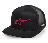 Alpinestars Men's Original Logo Trucker Hat Baseball Cap, Black/red, One Size
